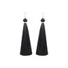 Buy Silk Tassel Black Thread Earring