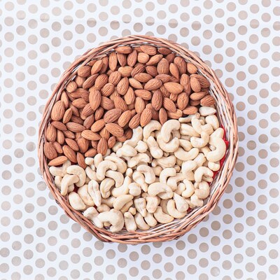 Almonds and Cashew Basket