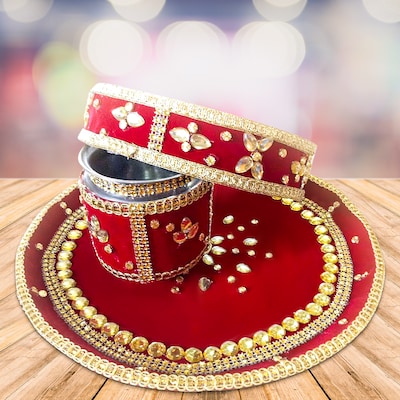 Gorgeous Kudan Karwachauth Thali