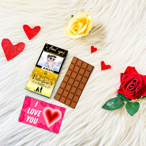 Buy Personalized Valentine Chocolate Gift For Him