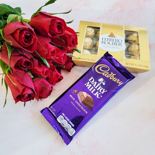 Buy Assorted Chocolate With Love Bouquet