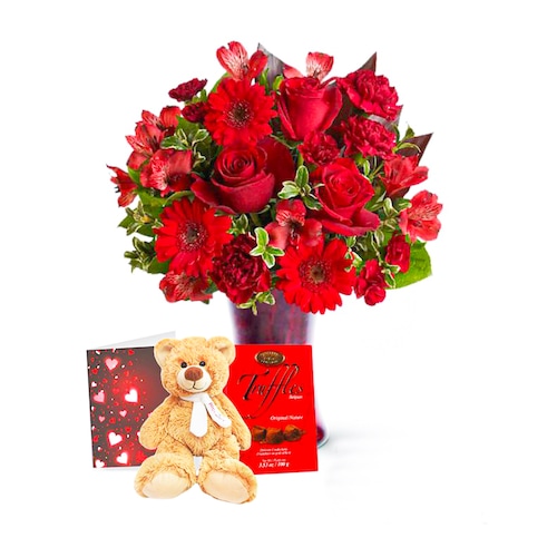 Buy Valentines Red Rhapsody Combo