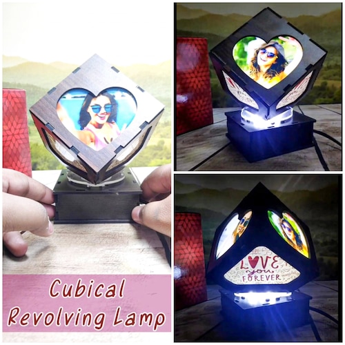 Buy Beautiful Cubical Revolving Lamp