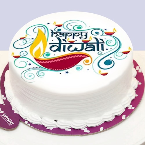 Buy Scrumptious And Sparkling Diwali Cake