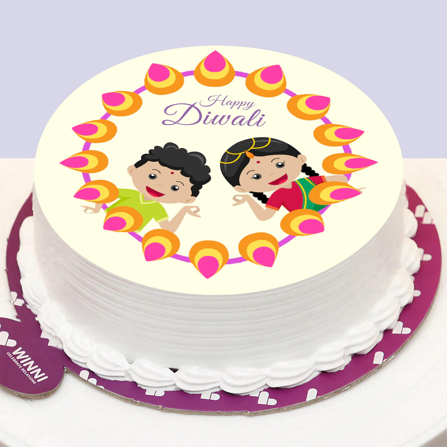 Diwali Cake with Kaju Katli | Giftsmyntra.com