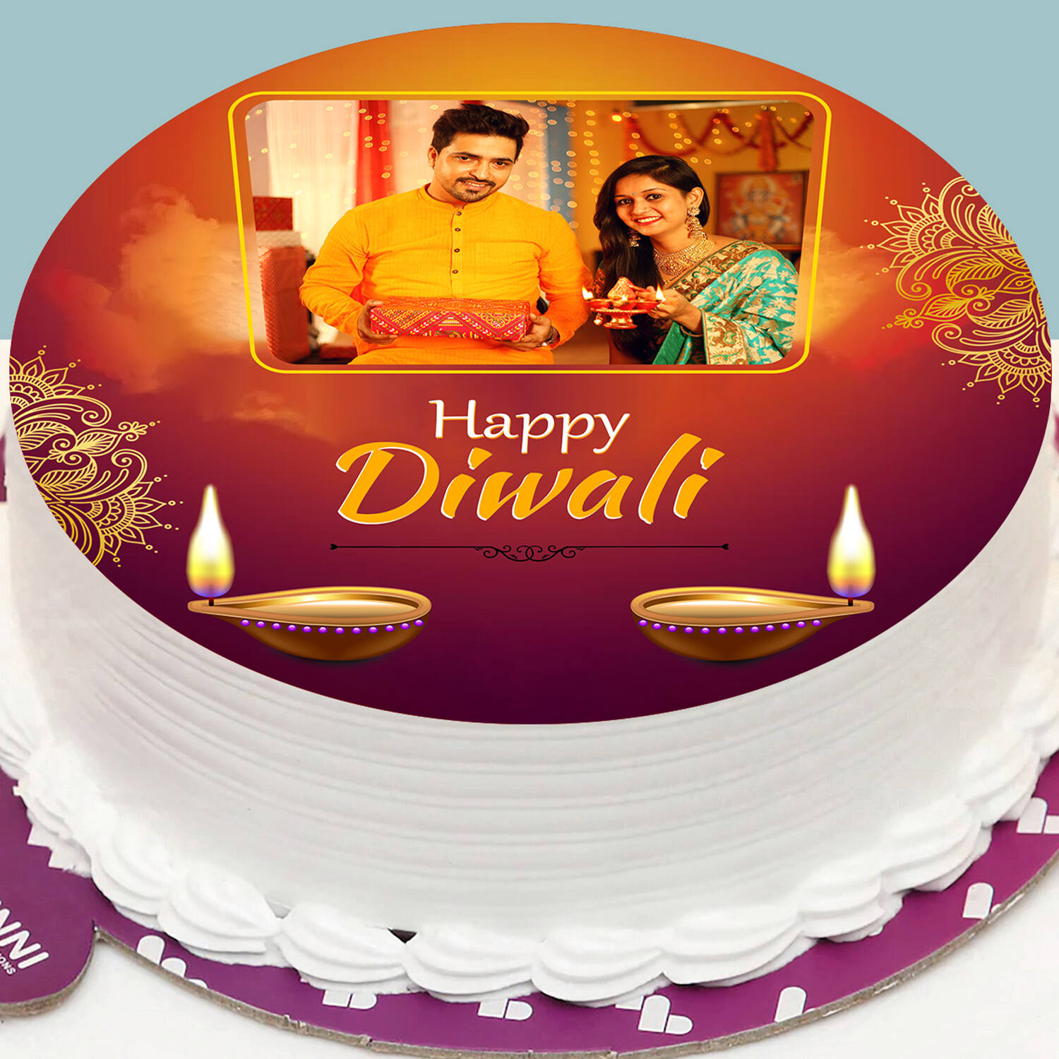 Diwali Gifts :: Special :: Diwali Cake :: Happy Diwali Them Cake