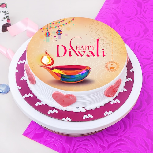 Buy Enchanting Diwali Poster Cake