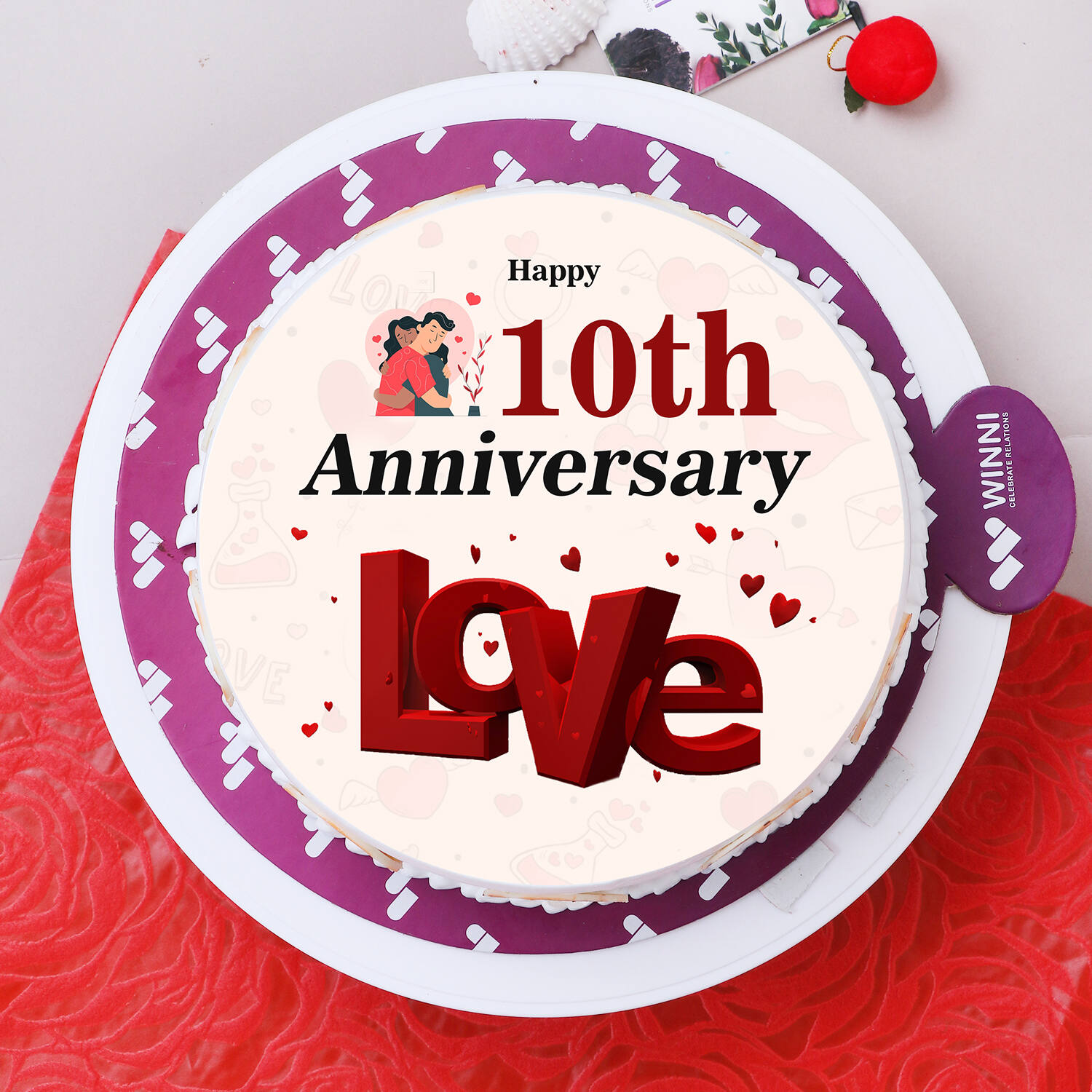 our 10th wedding anniversary cake - Picture of The Makadi Spa Hotel, Makadi  Bay - Tripadvisor
