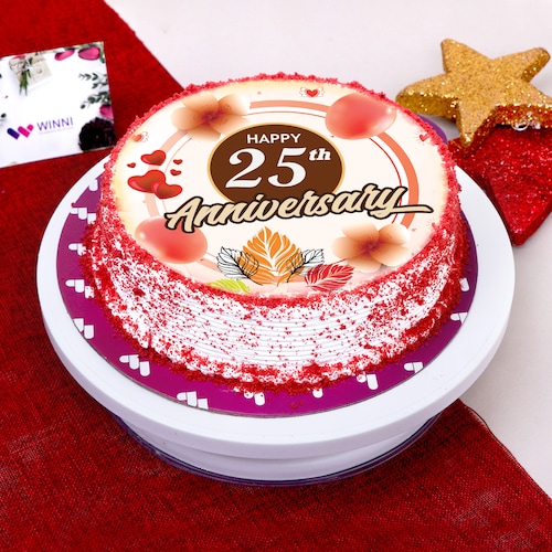 Buy Wonderful 25th Anniversary Cake