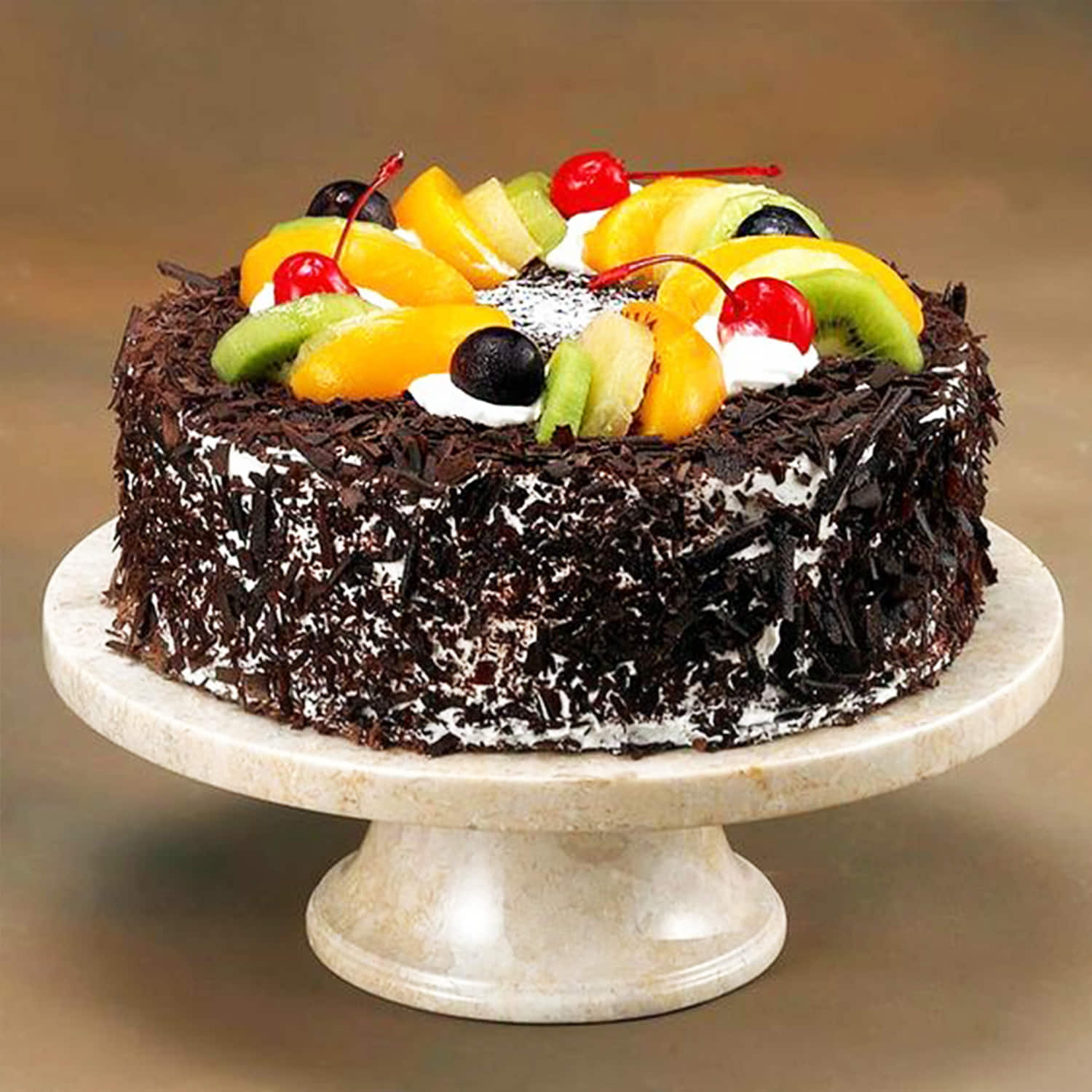 Buy/Send Heart Shape Black Forest Cake Half kg Online- Winni | Winni.in