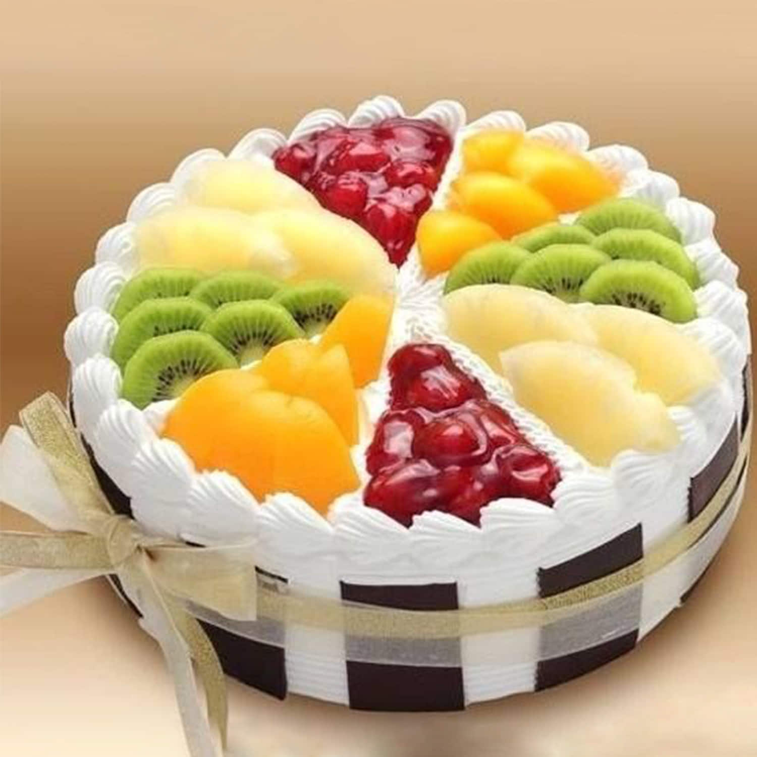 Fresh Fruit Cake | bakehoney.com
