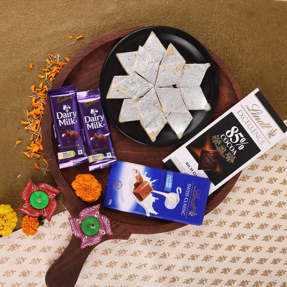 Delectable Chocolates And Kaju Katli Winni