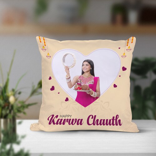 Buy Gorgeous One of a kind Karwa Chauth Cushion