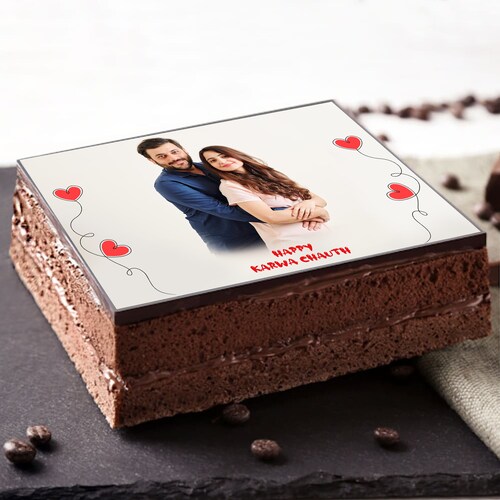 Buy Chocolate Photo Karwa Chauth Cake