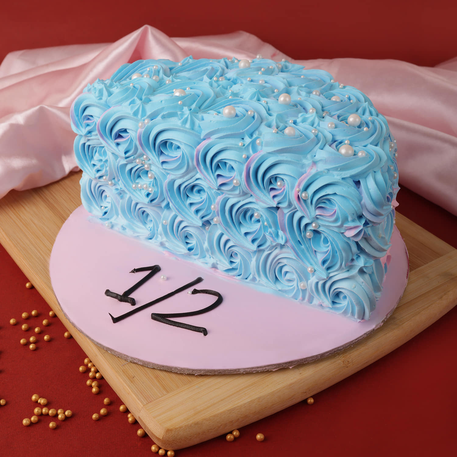 SPLIT HALF BIRTHDAY CREAM CAKE - Rashmi's Bakery