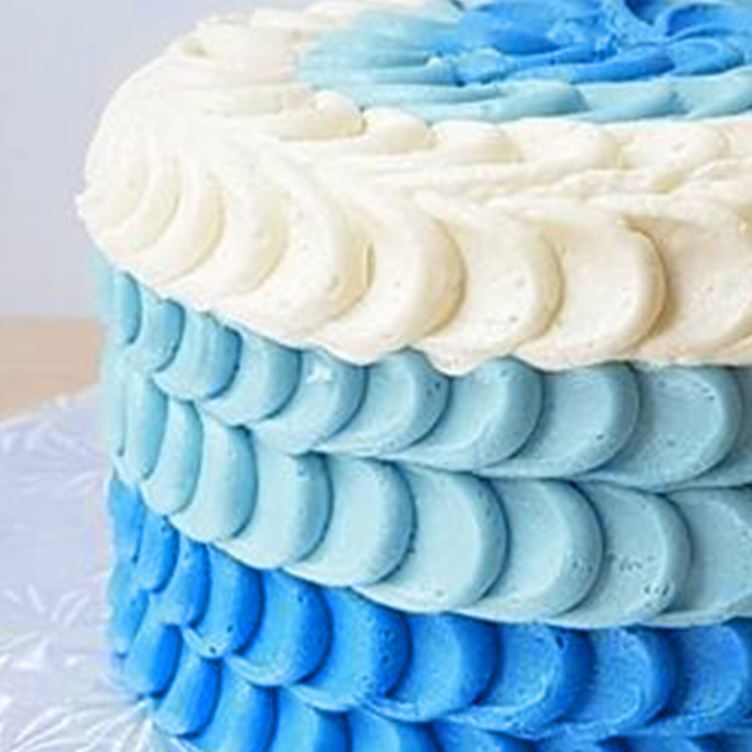 Anniversary Blue cake - Cakebuzz