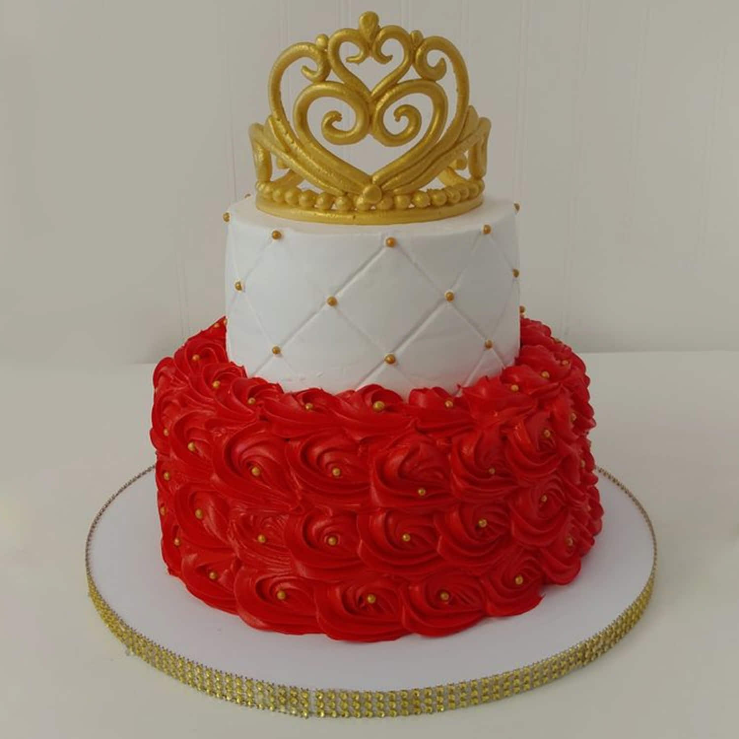 Metal crown cake topper 5.2