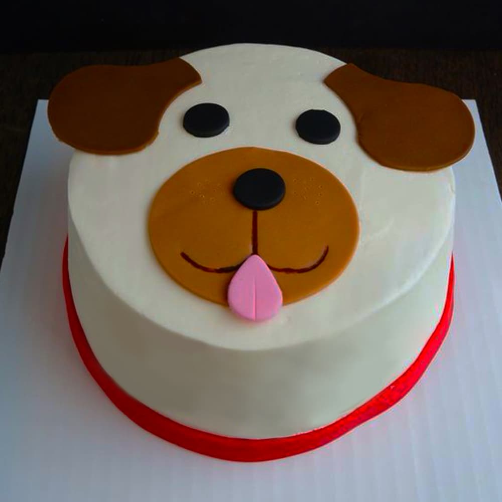 Puppy hot sale face cake