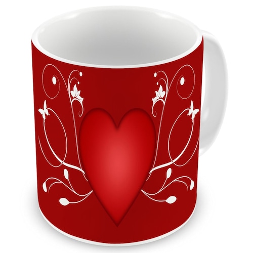 Buy Red Hearts Mug