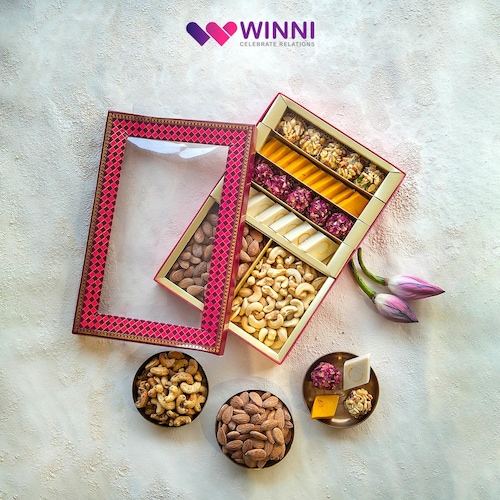 Buy Sweets N Roasted Dry Fruits Gift