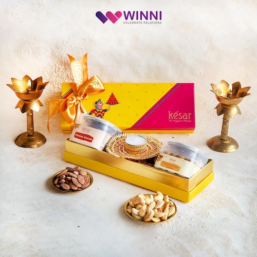 Buy Diwali Gift Pack Dry Fruits With Beautiful Candle