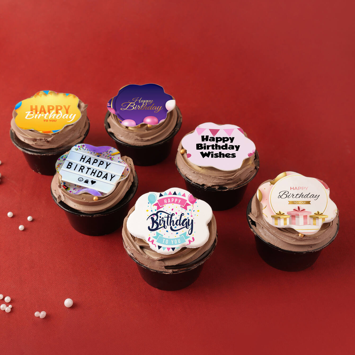 Birthday Chocolate Poster Cup cake | Winni.in