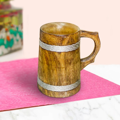Buy Eloquent Wooden Beer Mug