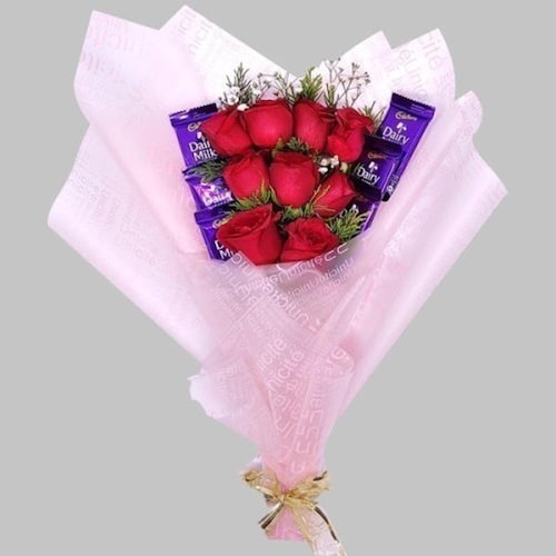 Buy Floral & Chocolate Mixed Delight