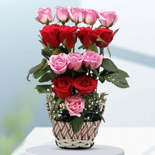 Buy Beautiful Pink And Red Roses Charm