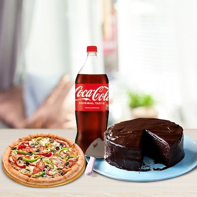 Delightful Veg Pizza Combo