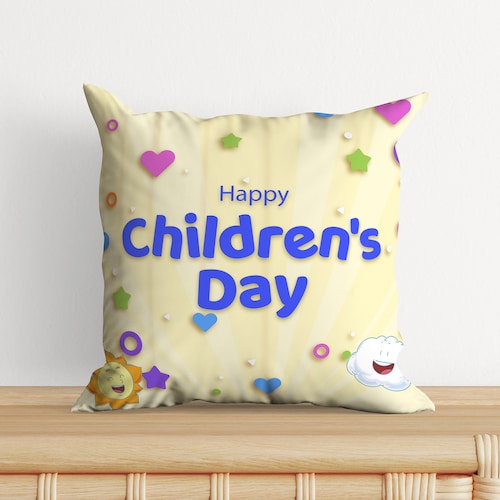 Buy Happy Childrens Day Cushion