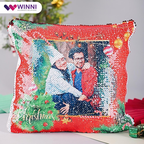 Buy Christmas Couple Cushion