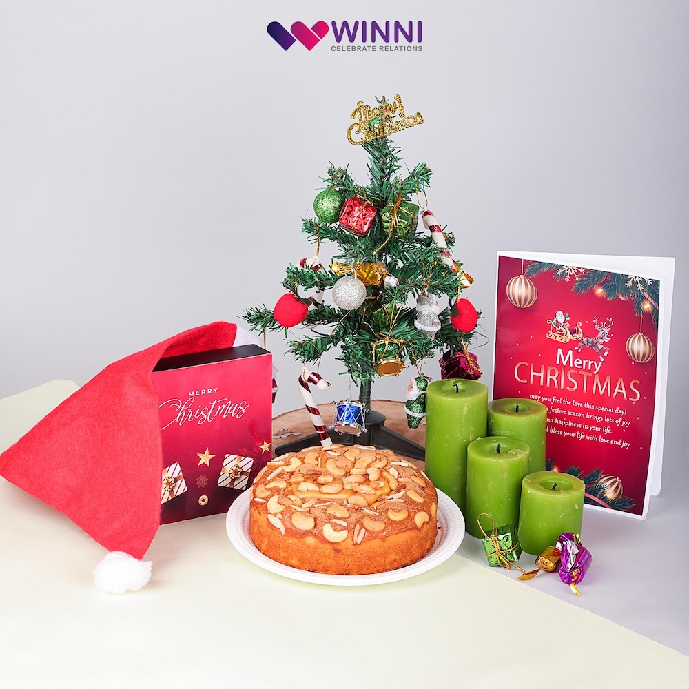 Merry Christmas Greeting Card Hamper Winni