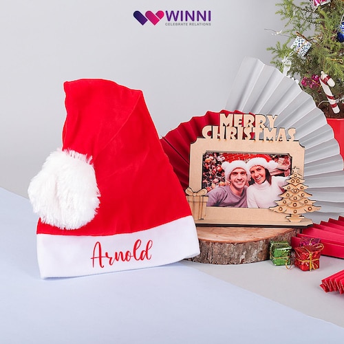 Buy Photo Frame with Christmas Cap