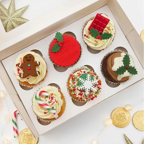 Buy Designer Christmas Cupcakes