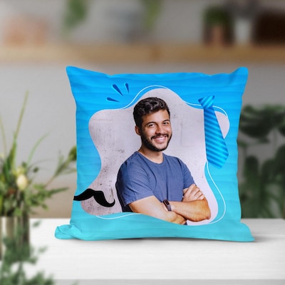 Blue Personlized Cushion