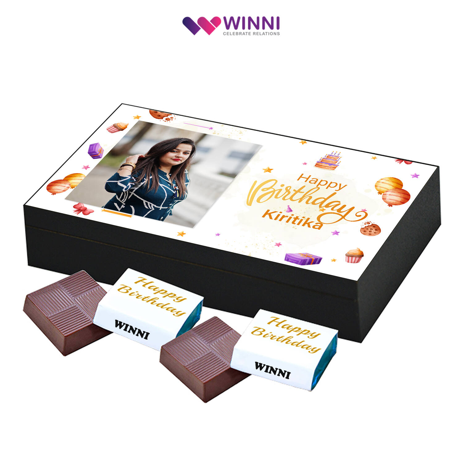 Simply Chocolate Happy Birthday Personalized Box | Simply Chocolate
