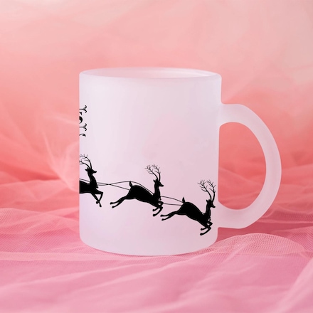 Custom Name reindeer pink floral Mug for Women Girls