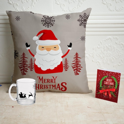 Buy Happy Santa Cushion Combo