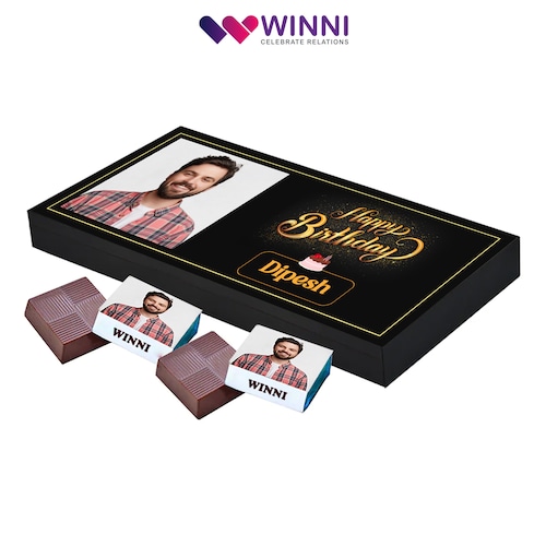 Buy Happy Birthday Personalized Chocolates 18pcs Box