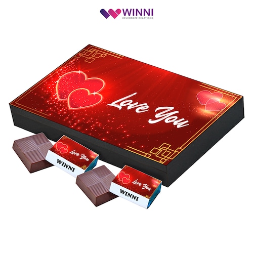 Buy Love You Chocolate 12pcs Box