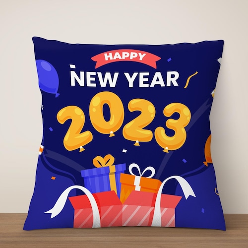Buy Blue Bomb New Year Cushion