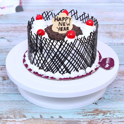 Buy Delectable Premium Black Forest New Year Cake