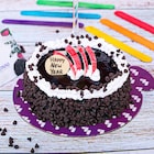 New Year Artistic Chocolate Cake
