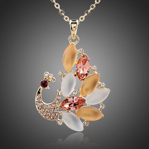 Buy Peacock Shaped Pendant Necklace