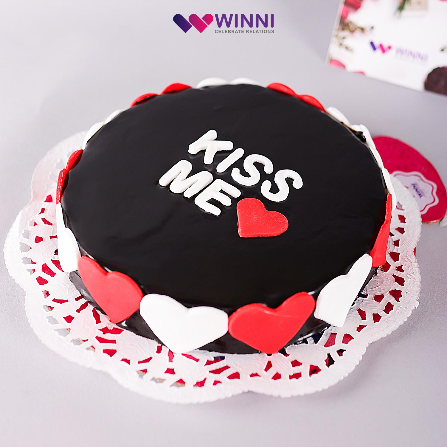 Cheeky card - Rude birthday cake - Kiss me Kwik – Comedy Card Company