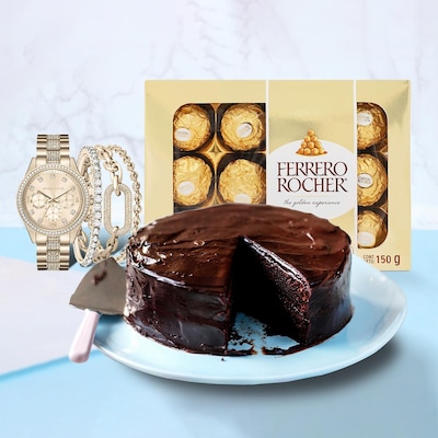 Premium Watch And Ferrero Chocolate Surprise
