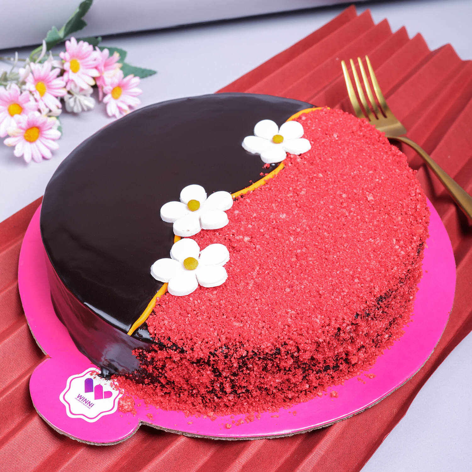 Red Velvet Cake online cake delivery., 24x7 Home delivery of Cake in  Gachibowli Hyderabad, Hyderabad