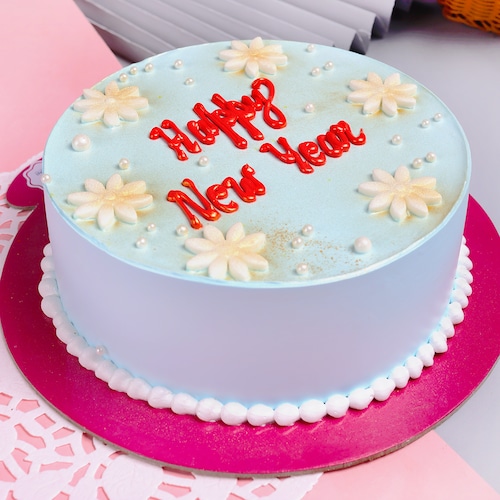 Buy Happy New Year Vanilla Cake