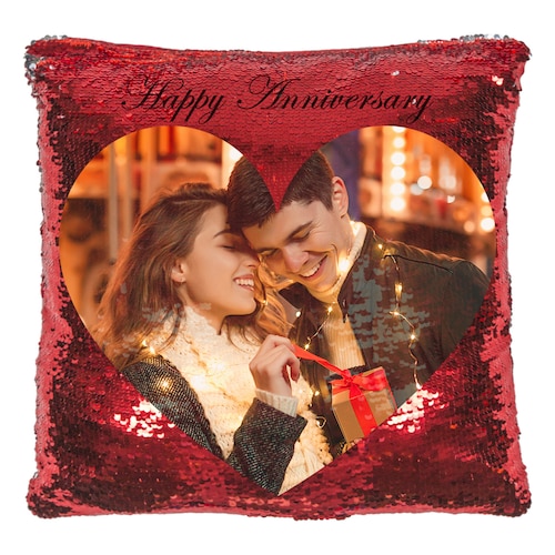 Buy Ruby Red Anniversary Magic  Cushion